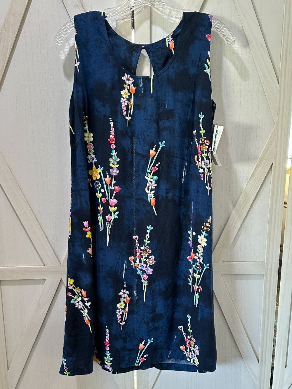 Vintage Jams World Nicole Sleeveless Dress in Floating Bouquet Floral Size Small